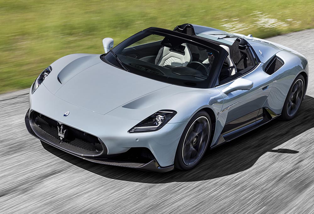 Der MC-20 von Maserati kommt nächstes Jahr auch als Roadster vorgefahren .