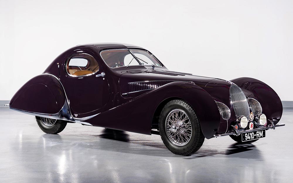 Mit 13,4 Millionen Dollar landete das Talbot T150 C-SS Teardrop Coupé (1937) auf Platz vier.