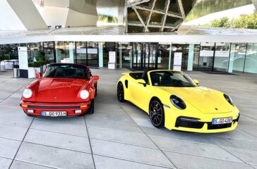 Zwischen dem Porsche 930 Cabrio und dem Porsche 992 Turbo liegen 35 Jahre