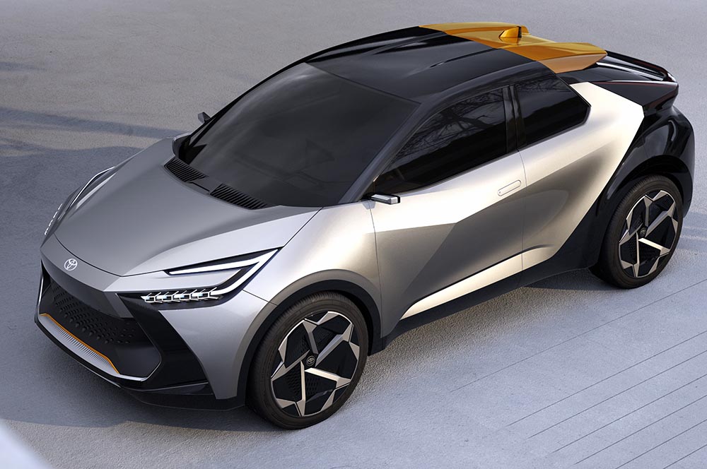 Ende 2023 folgt die Neuauflage des Toyota C-HR. Hier das Bild der Konzeptversion.