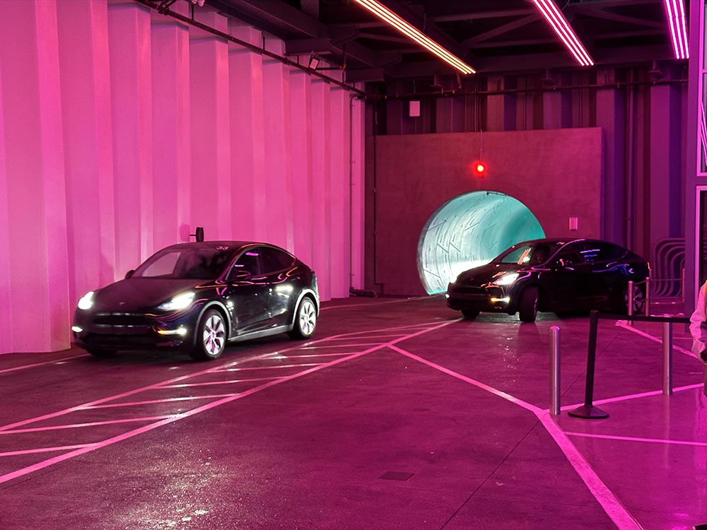 Ausprobieren ließ sich der Hyperloop im Rahmen der CES in Las Vegas.