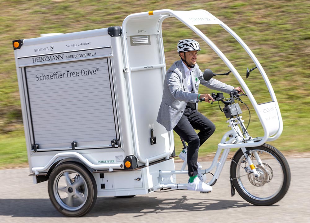 Der Free-Drive-Antrieb von Schaeffler ist vor allem für den Einsatz in drei- und vierrädrigen Lastenrädern gedacht.