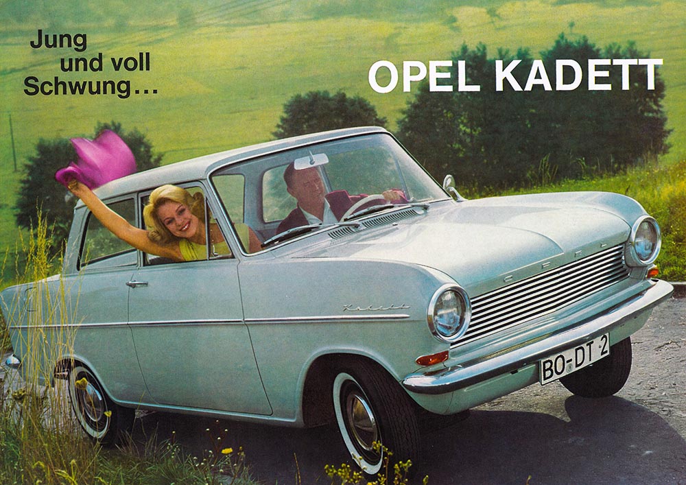 1962: In Bochum wird ein neues Werk eröffnet für die Produktion des Kadett A, der gegen VW Käfer und Ford Taunus 12 M antritt.