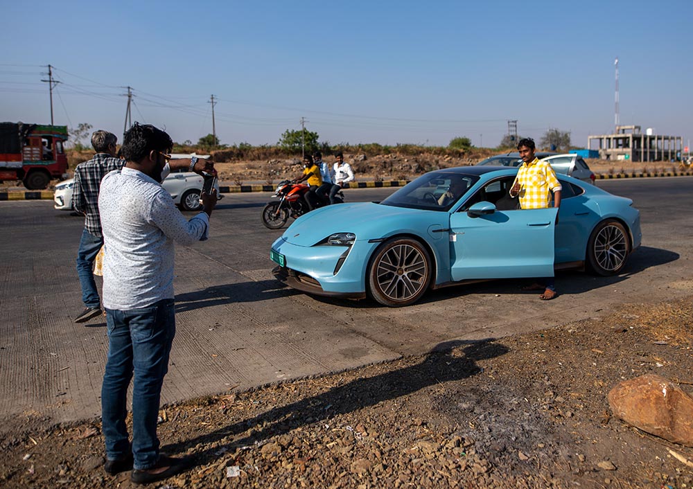 Die Begeisterung für den Taycan ist groß.