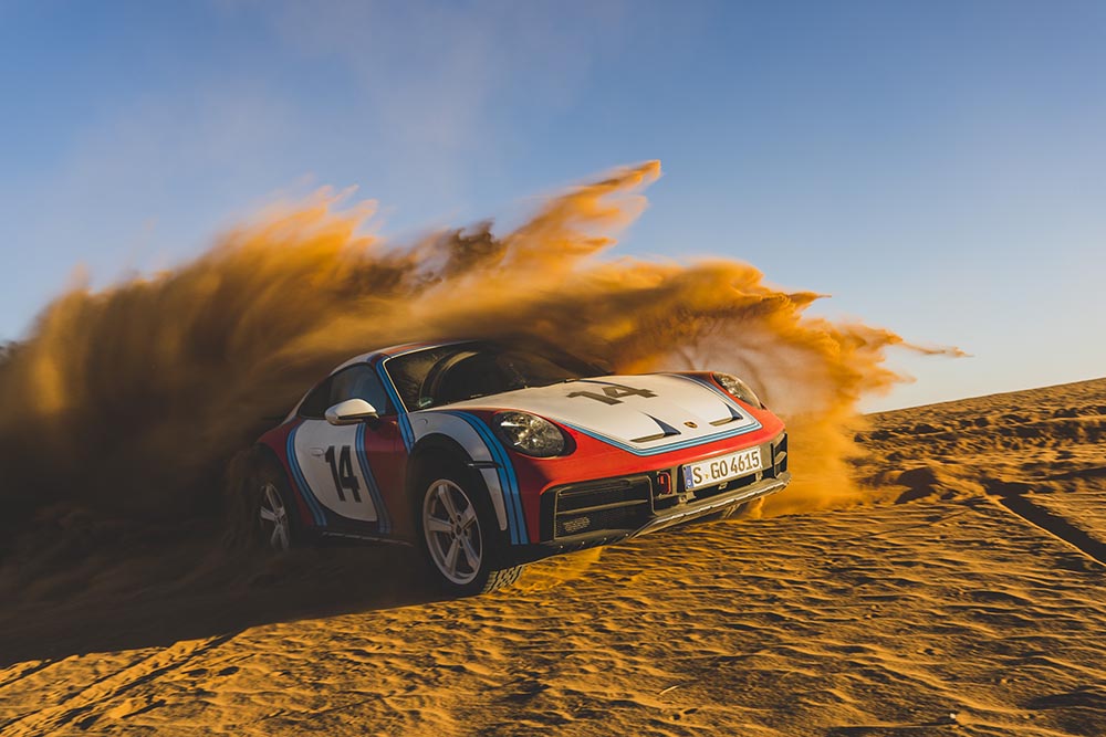 Mit dem neuen Porsche 911 Dakar wird die Sandkiste zur Rallye-Piste.