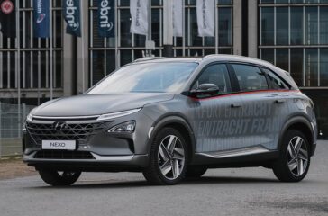 Hyundai bietet den Nexo im Auto-Abo mit "Eintracht Frankfurt"-Beklebung an