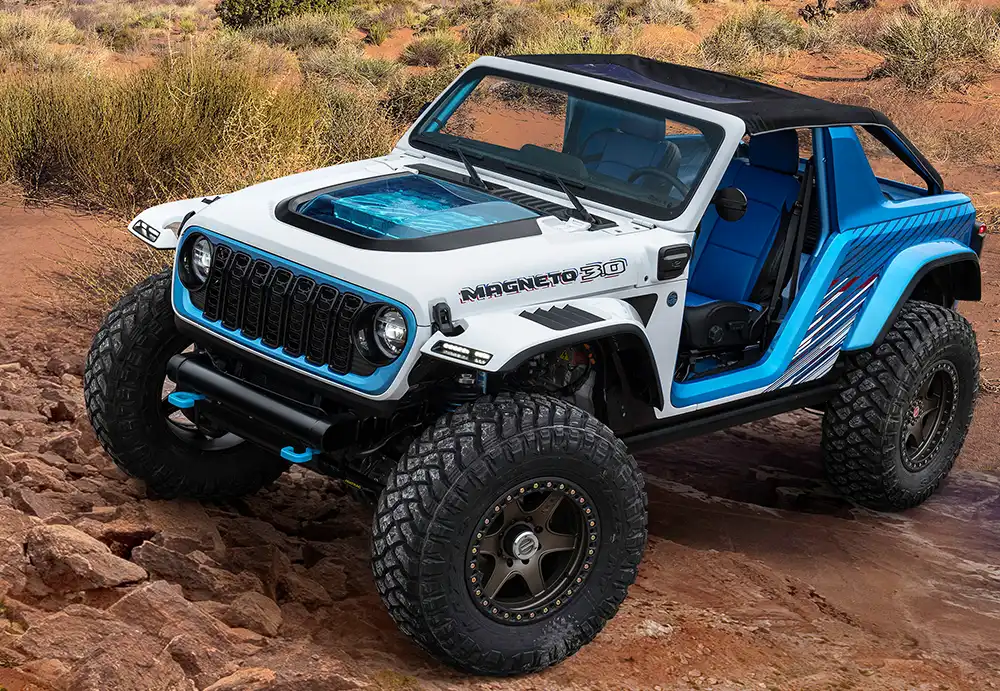 Jeep stellt auf der Easter Safari in Moab den Magneto 3.0 vor.