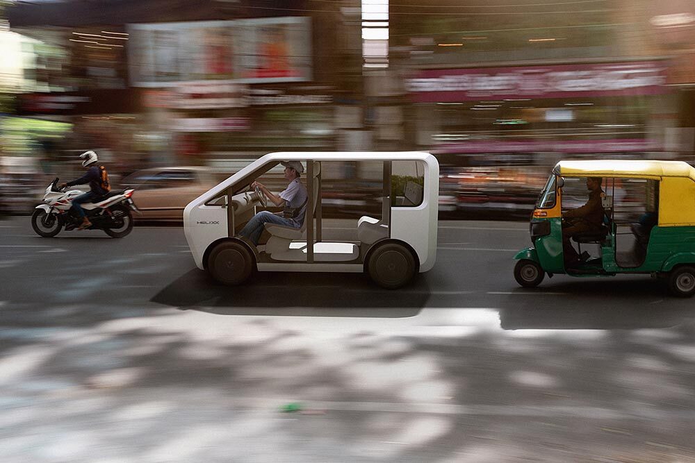 So könnte das emissionsfreie Tuktuk der Zukunft aussehen