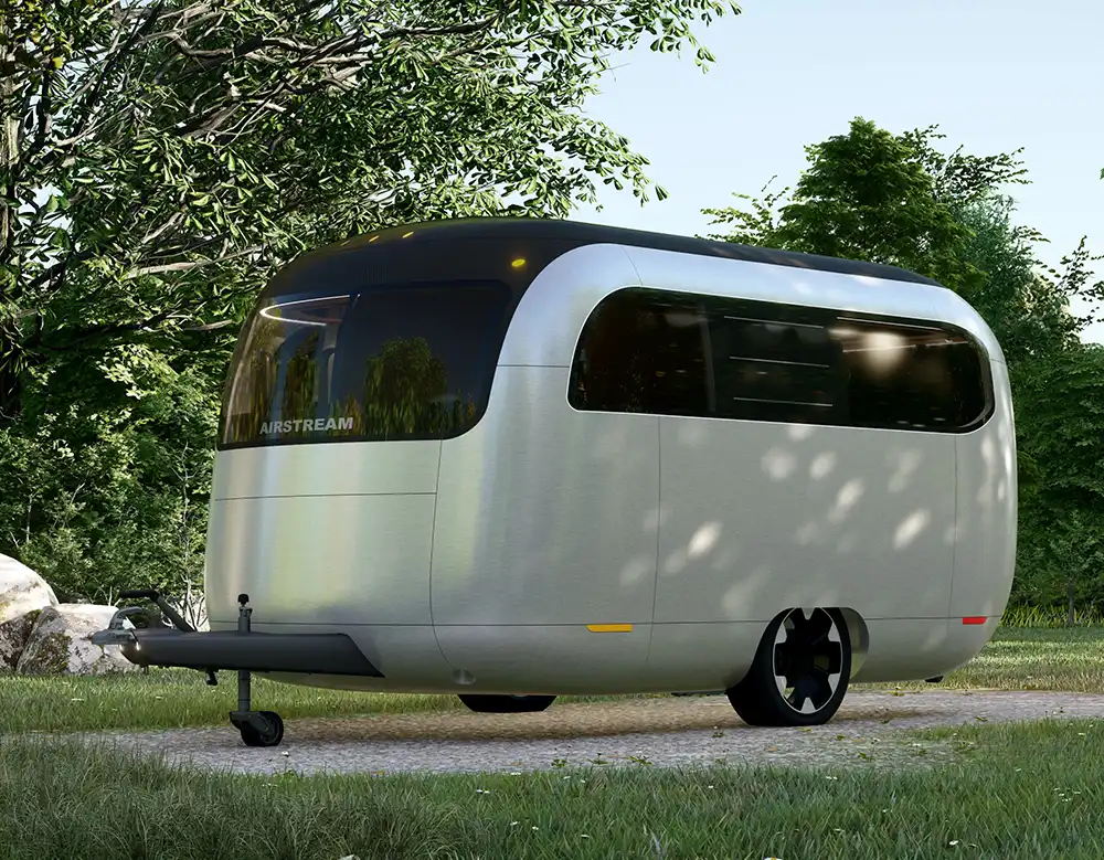 Porsche zeigt mit der Konzeptstudie Airstream die Zukunft des Wohnwagens