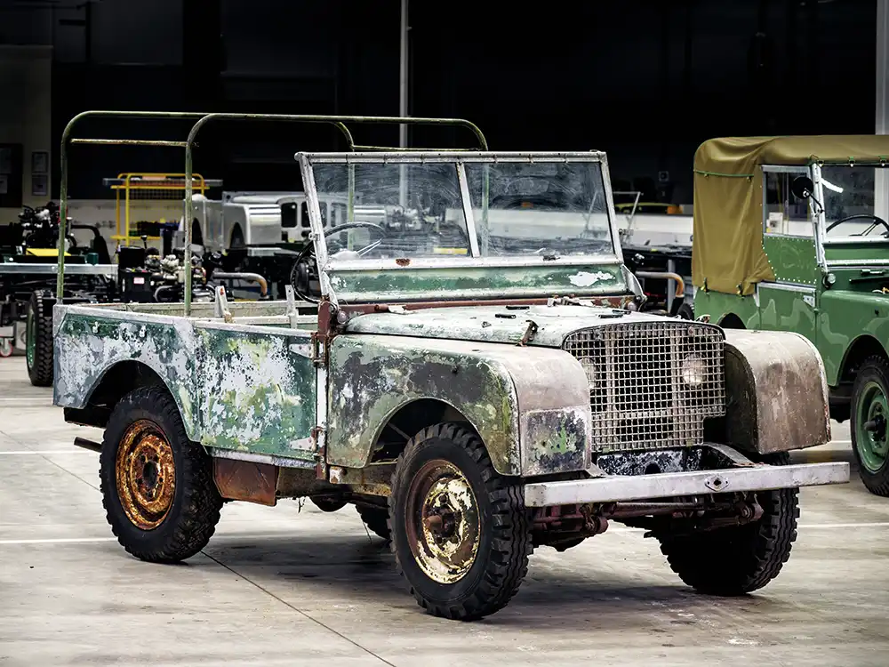 Die Land Rover Series I feierte ihre Weltpremiere 1948 in Amsterdam, 2018 wurde das dort gezeigte Exponat restauriert.