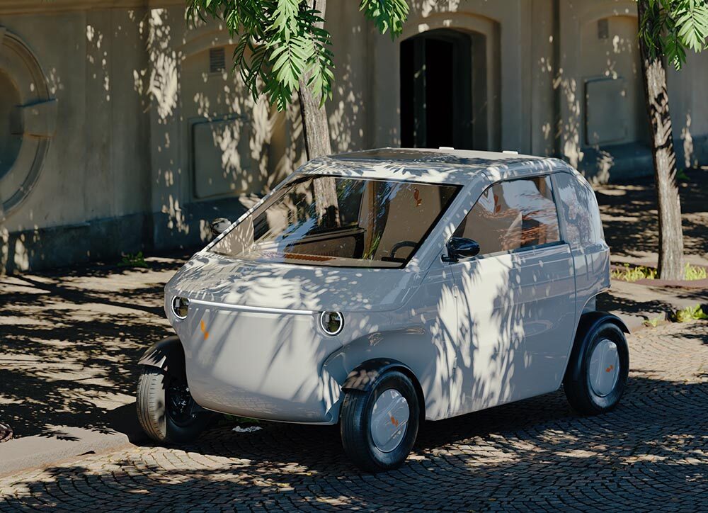 Mit dem "O" hat die schwedische Firma Luvly ein einfaches E-Auto für den Stadteinsatz entwickelt