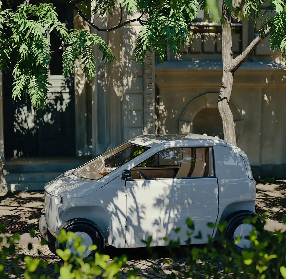 Der "O" ist 2,7 Meter kurz und soll außerdem weniger als 400 Kilogramm wiegen. 