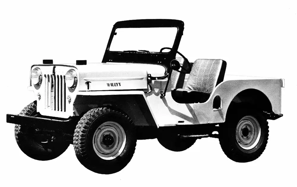 Der Jeep CJ-3B bildete die Vorlage für den Mitsubishi-Jeep.