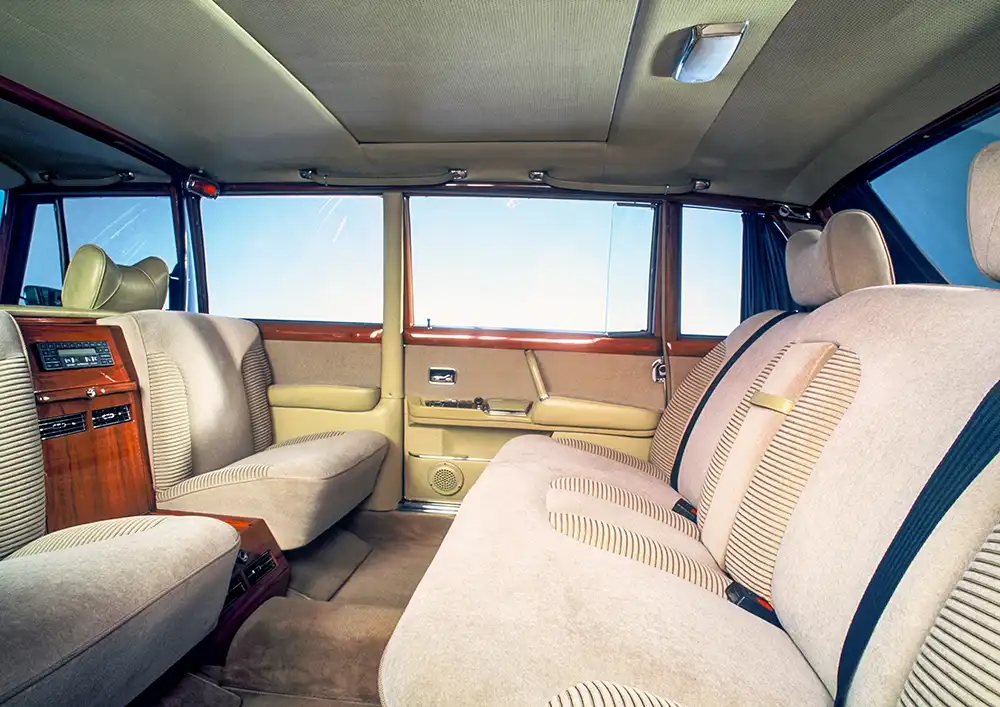 Einzigartig war das Angebot der Serien- und Sonderausstattungen für die meist sechs- bis achtsitzigen Repräsentationskarossen.