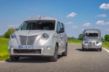 Der Berlingo Fourgonnette weckte mit seinem speziellen Styling Erinnerungen an Citroens Lieferwagenlegende 2CV Fourgonette