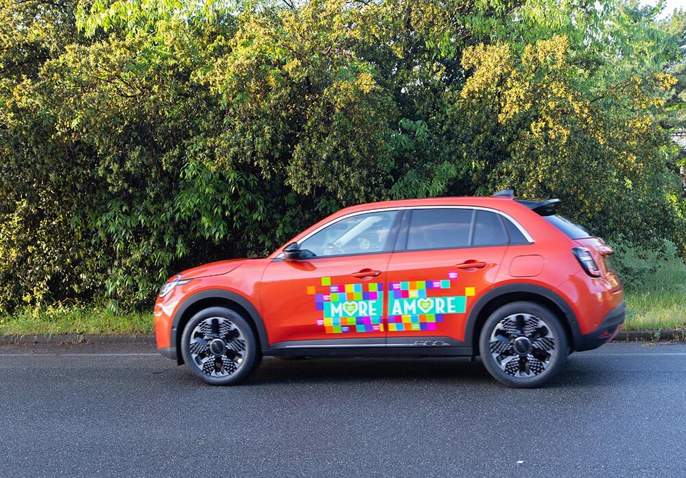 Der Fiat 600 steht kurz vor dem Start