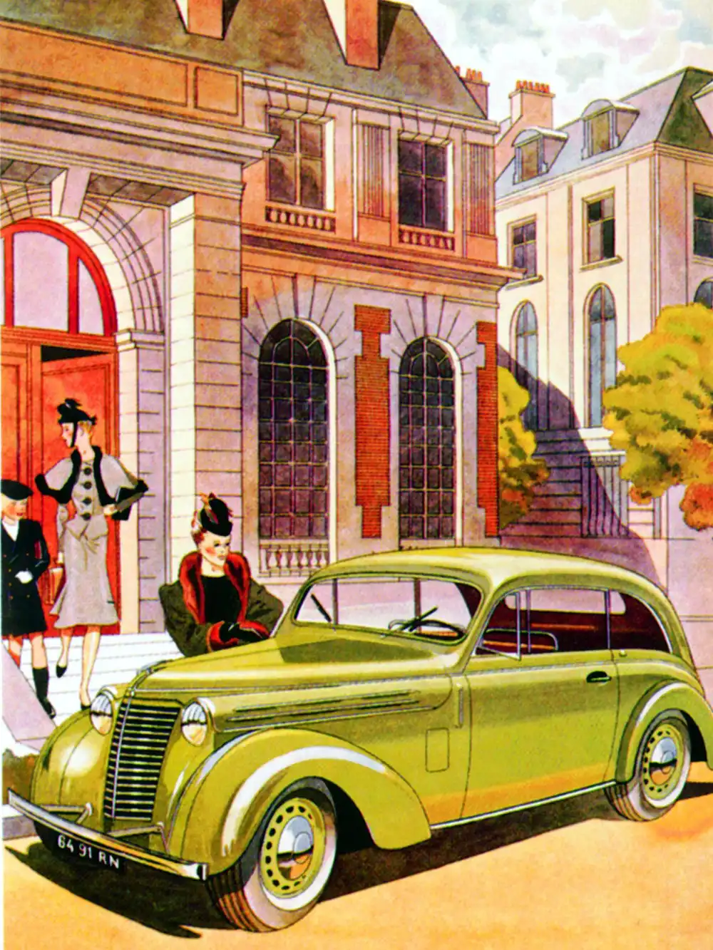 1937: Als erstes Modell der Marke verfügt der kompakte Juvaquatre über eine selbsttragende Karosserie und Einzelradaufhängung.