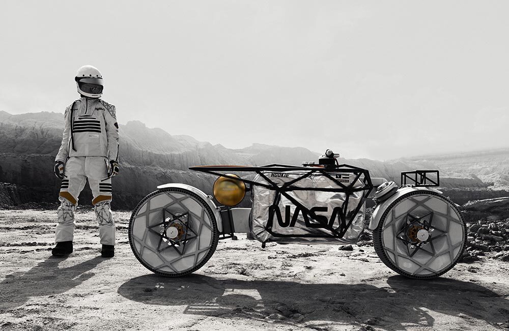 Das Mond-Motorrad Tardigrade steht zum Verkauf. Der Wunschpreis ist allerdings sehr hoch. Foto: J. Konrad Recom