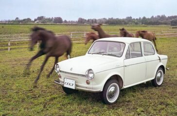 1962 startete der Serienanlauf der ersten Colt-Generation als zweitüriger Kleinwagen 600
