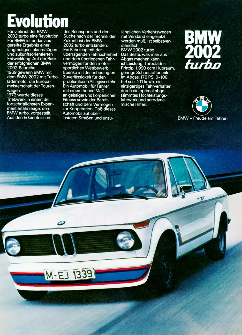 Der BMW war auch ohne Spiegelschrift auf dem Spoiler zu haben.