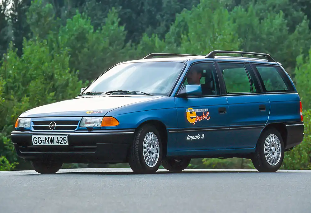 Mit dem Impuls III (auf Astra-Basis) führte Opel bis 1997 Elektroauto-Großversuche durch.