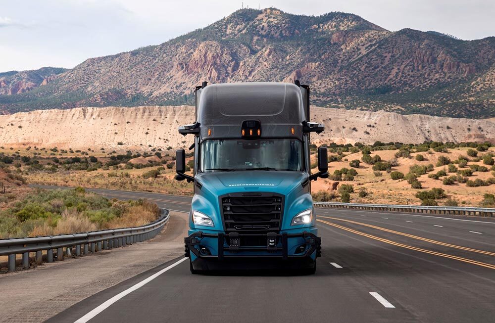 Daimler Truck und Torc testen die Level 4 autonomen Lkw in Albuquerque, New Mexico Daimler Truck and Torc testing the Level 4 autonomous trucks in Albuquerque, New Mexico