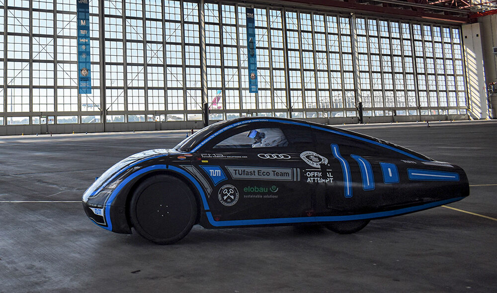 Ein Team der TU München hat einen neuen Reichweitenrekord für E-Autos aufgestellt