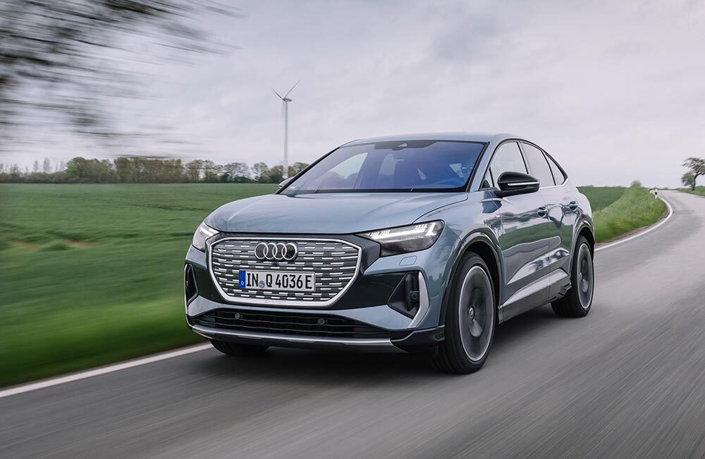 Der Audi Q4 Sportback e-tron sieht gut aus. Foto: Audi