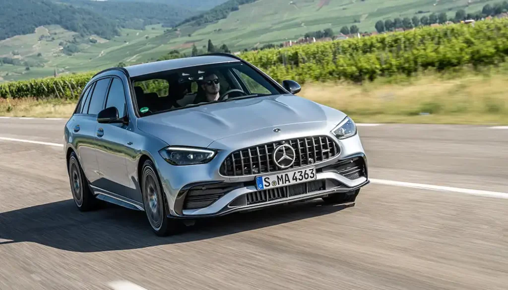 Nicht der stärkste, aber einer der Stärksten seiner Art ist das T-Modell von Mercedes in Variante C43 von AMG. Foto: Mercedes