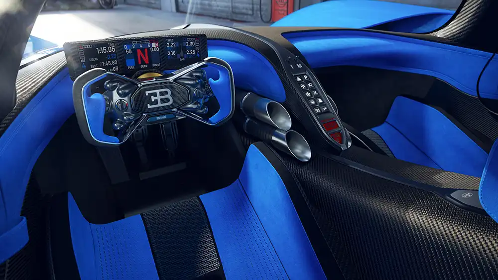 Bugatti Bolide Cockpit.