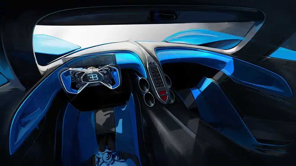 Bugatti Bolide Cockpit.