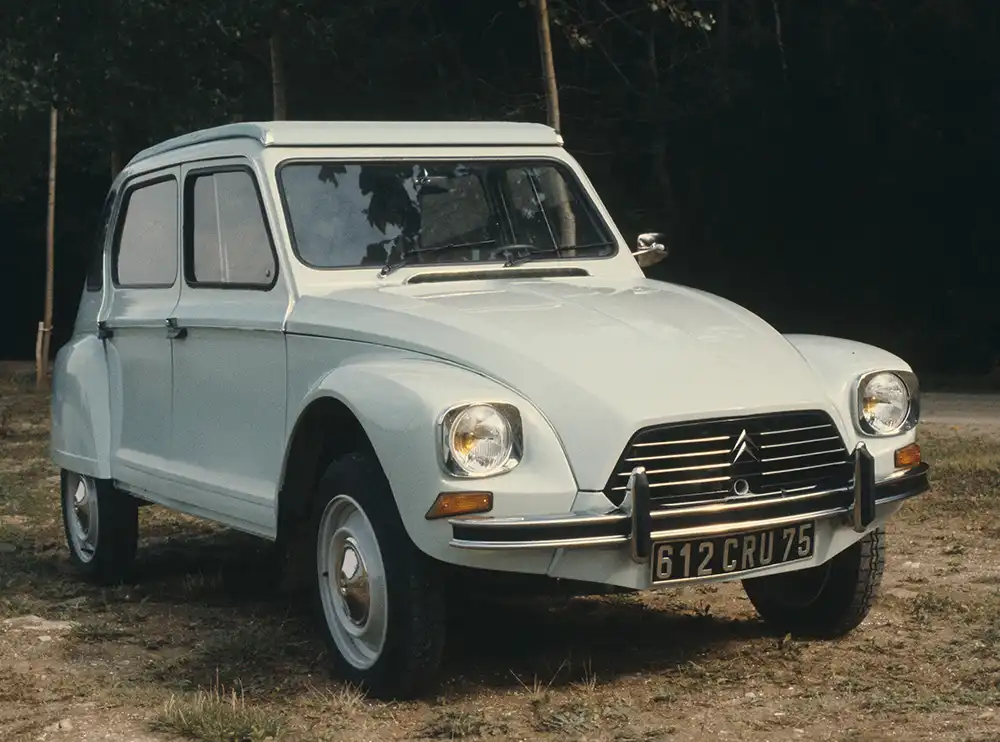 Der Dyane wurde 1967 als designierter Nachfolger des 2 CV lanciert.