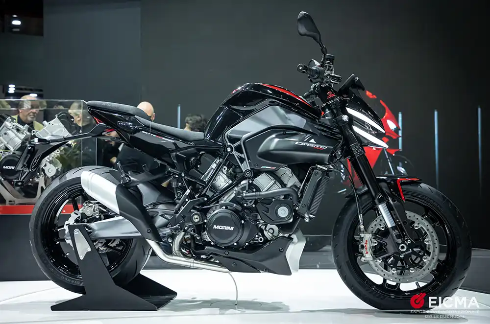Mit der Corsaro 750 hat Moto Morini im November ein sportliches Naked Bike vorgestellt.