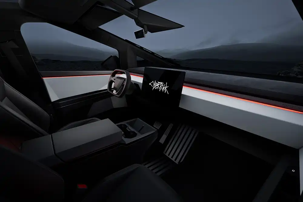 Tesla Cybertruck Cockpit.