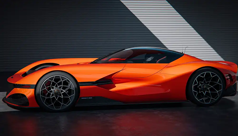 Beim Genesis Gran X handelt es sich um eine Frontmittelmotor-Flunder mit über 1.000 PS.