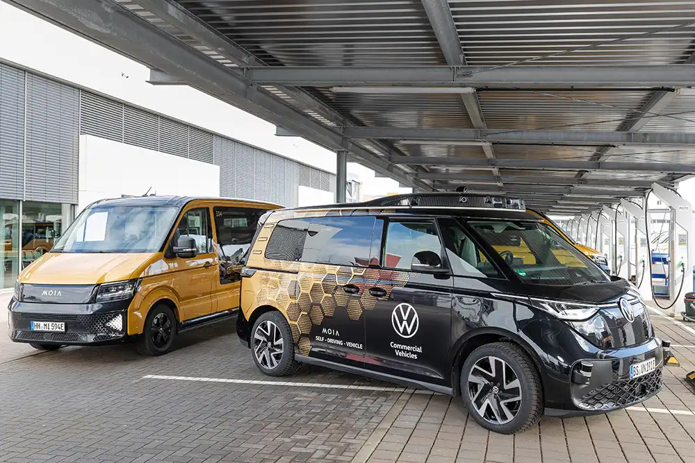 Ab 2025 will VW-Tochter Moia mit autonomen ID.Buzz-Shuttles durch Hamburg fahren.