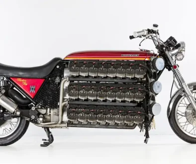 48 Zylinder in einem Motorrad? Der Eigenbau Tinker Toy zeigt, wie es geht. Foto: Bonhams