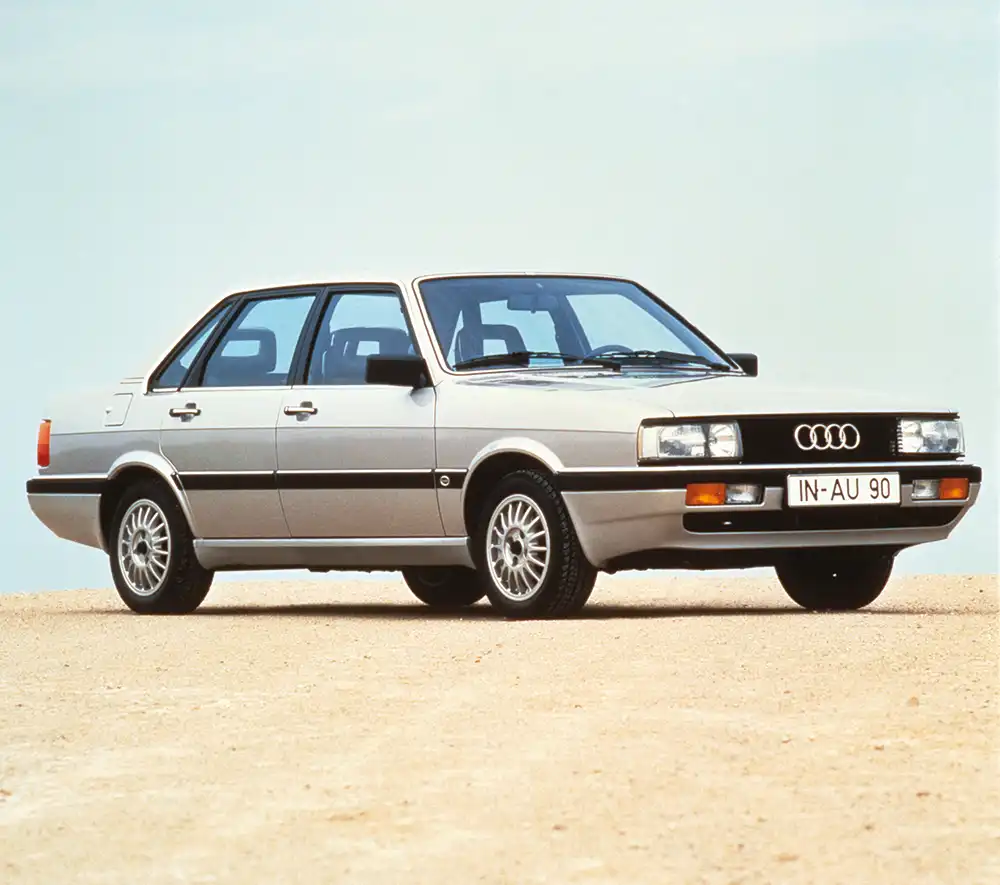 Der Audi 90 Quattro war in der Mittelklasse zuhause.