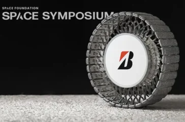 Reifenhersteller Bridgestone arbeitet in Zusammenarbeit mit der japanischen Raumfahrtindustrie an Reifen für Mondfahrzeuge. Foto: Bridgestone