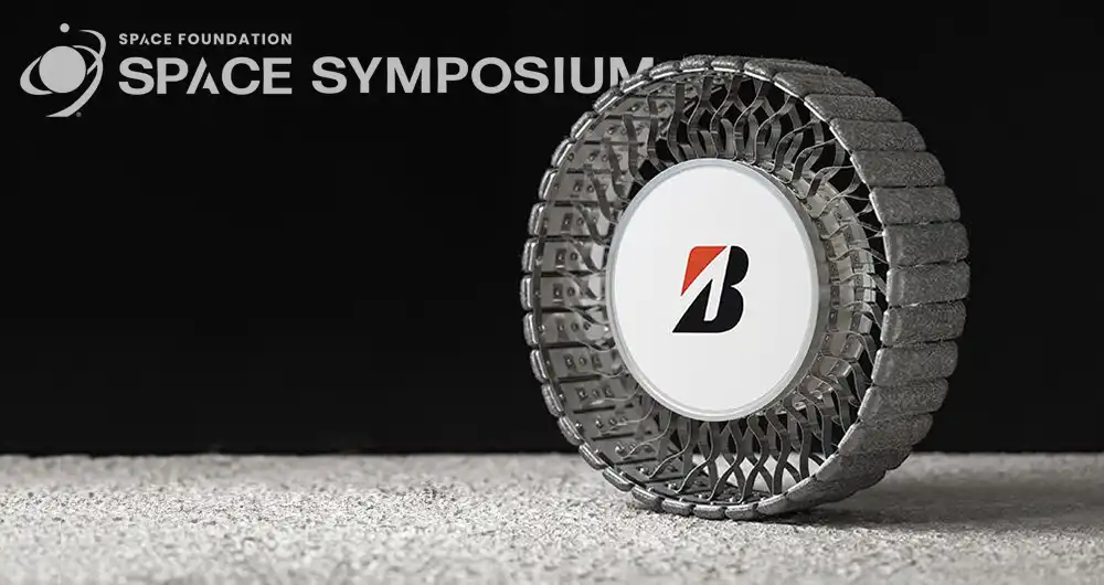 Reifenhersteller Bridgestone arbeitet in Zusammenarbeit mit der japanischen Raumfahrtindustrie an Reifen für Mondfahrzeuge. Foto: Bridgestone