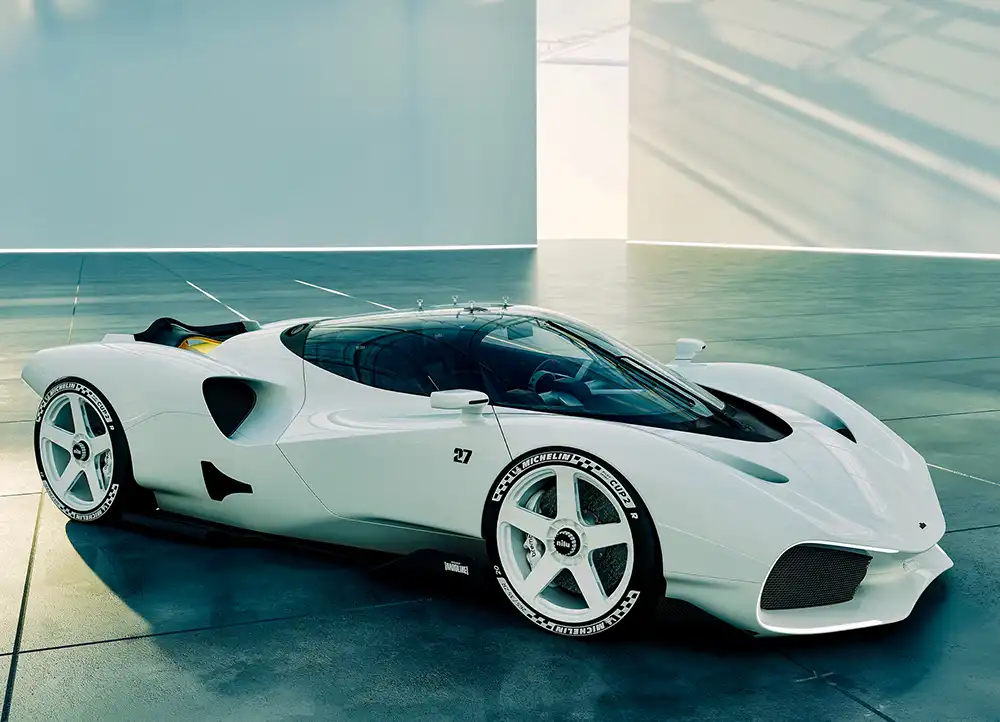 Der Fundus an Inspirationsquellen für das Design des Nilu27 Hypercar soll besonders große gewesen sein. Gut erkennbar sind die Anleihen an Le-Mans-Rennwagen der 60er-Jahre.