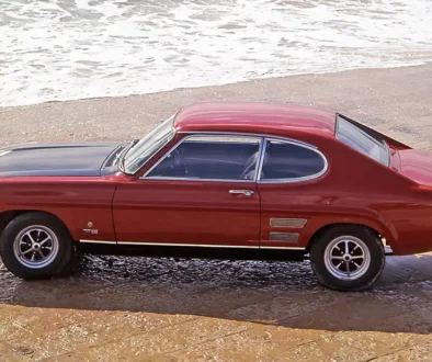 Der Erfinder des europäischen Pony-Cars – Der erste Capri fuhr 1969 in die Ford-Verkaufsräume. Foto: Ford