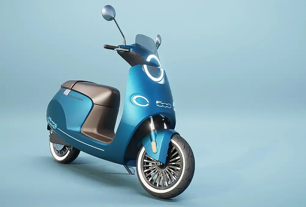 Das Design des E-Moped 500 wurde von Pininfarina und dem Centro Stile von Fiat entwickelt. Foto: Pininfarina