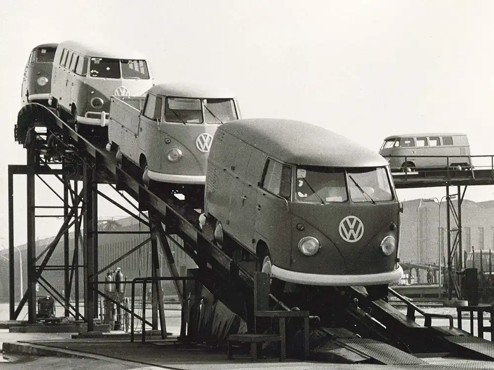 VW war stolz auf die große Variantenvielfalt. Foto: VWN