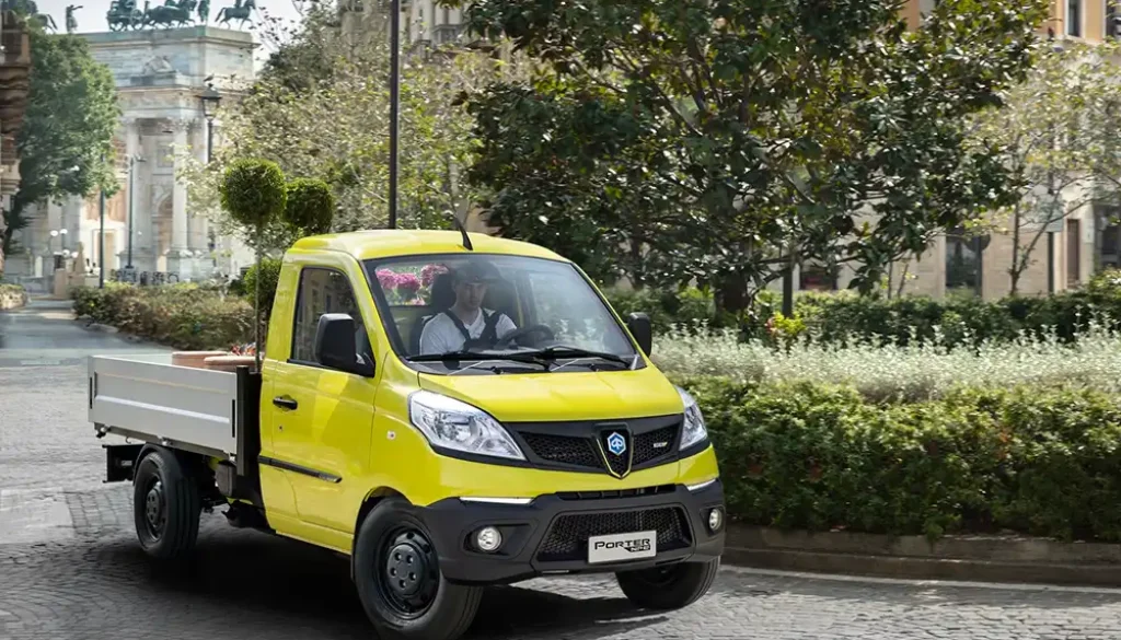 Piaggio bietet den Porter-Lkw auch elektrisch an. Foto: Piaggio