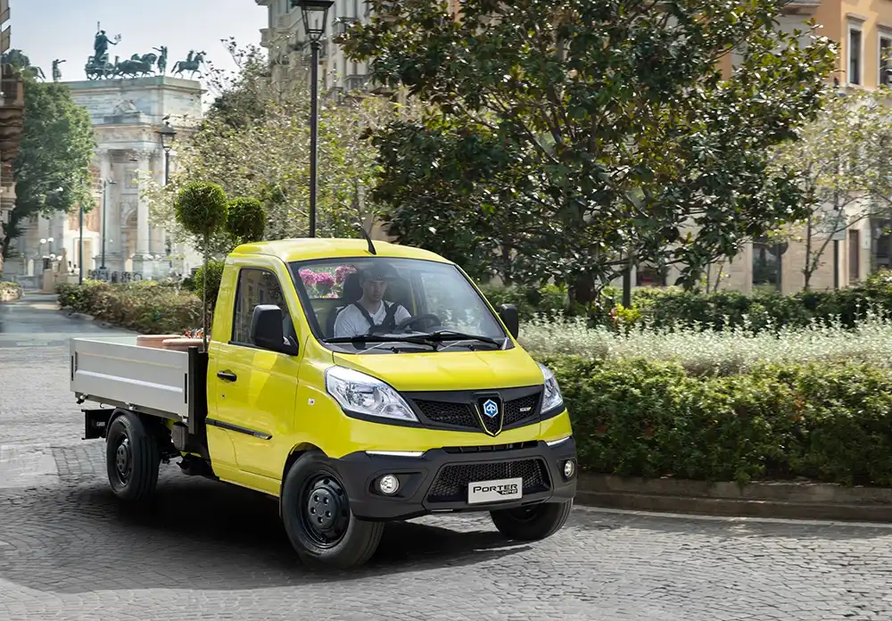 Piaggio bietet den Porter-Lkw auch elektrisch an. Foto: Piaggio