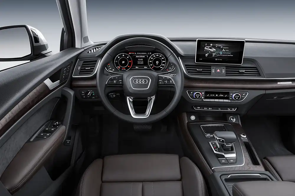 Das Interieur ist edel gestaltet. Foto: Audi