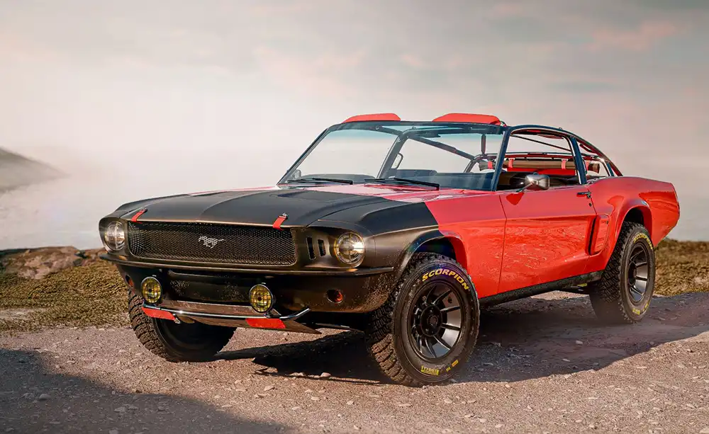 Der STL-1 Restomod macht den Mustang zum Road Runner. Foto: Desilva