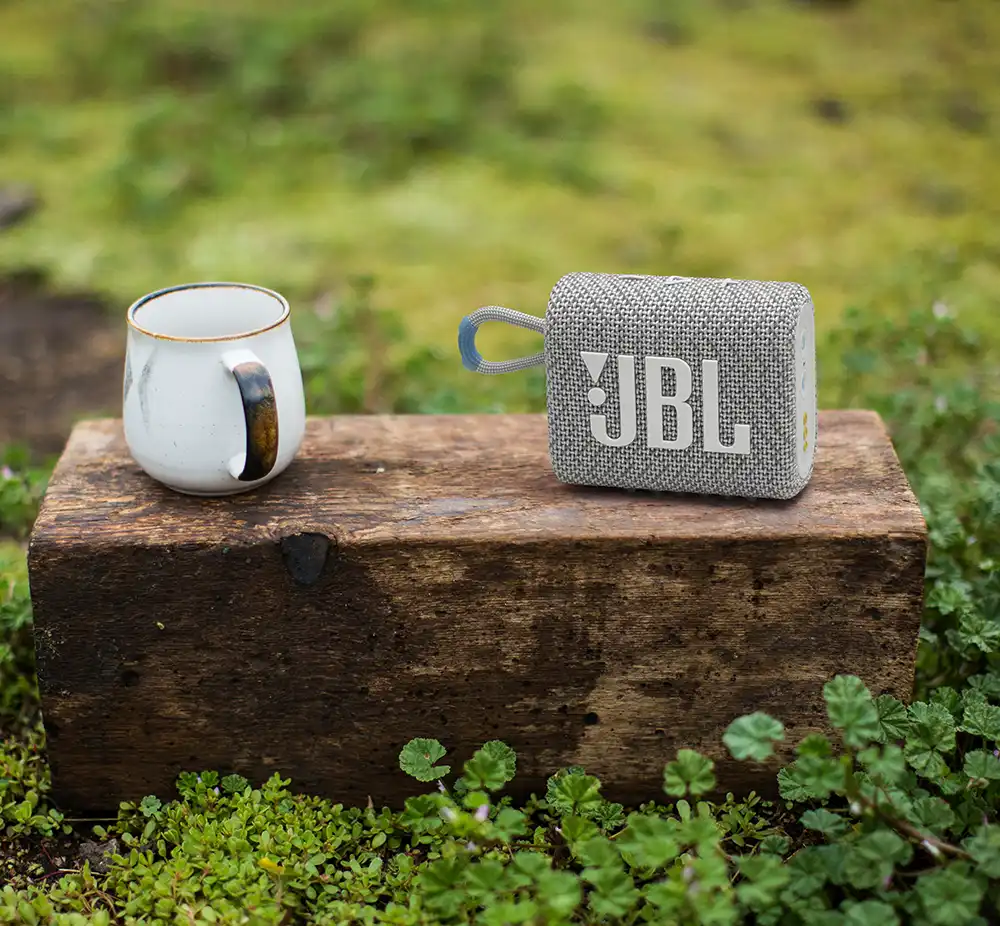 Mit dem Bluetooth-Lautsprecher JBL Go 3 sind die Lieblingssongs unterwegs am Start. Foto: JBL