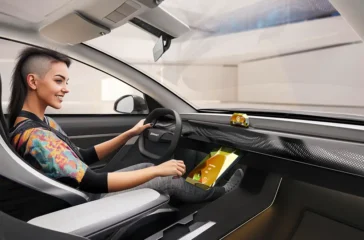 Auf der CES stellt Continental Anfang 2025 sein Konzept "Emotional Display" vor. Foto: Continental